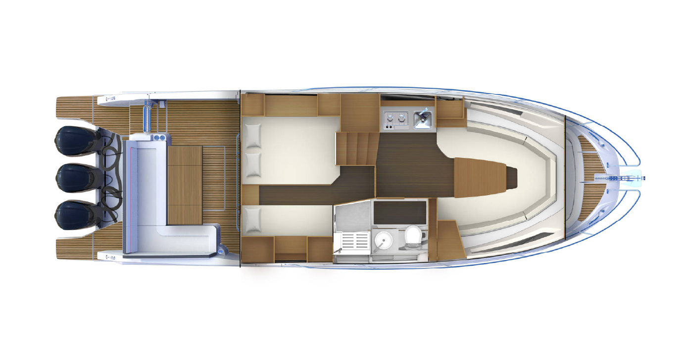 Galerie Aufsicht: Jeanneau Cap Camarat 12.5 WA - Bild 3